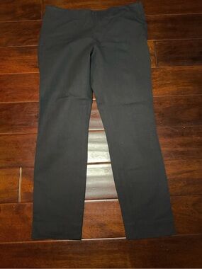 COS Black Slim-Fit Ankle Zip Trousers | Size 12